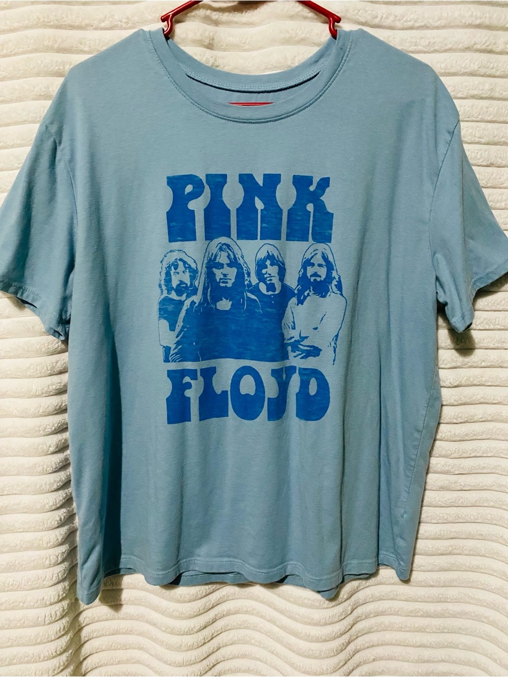 Time and Tru Light Blue Pink Floyd Graphic Tee NWOT